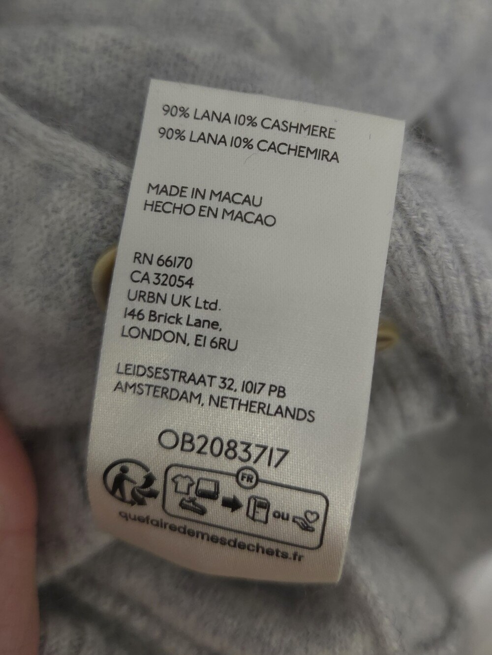 Free People Heather Gray Button Cardigan. Size L. #SW - Picture 10 of 12
